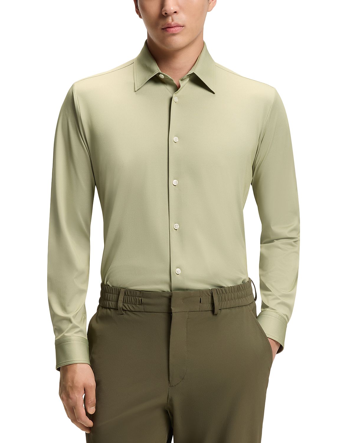 Boss Roan Kent Collar Slim Fit Shirt