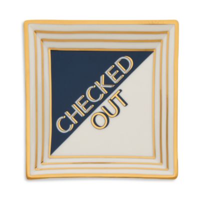 Hotel Checked Out Square Tray