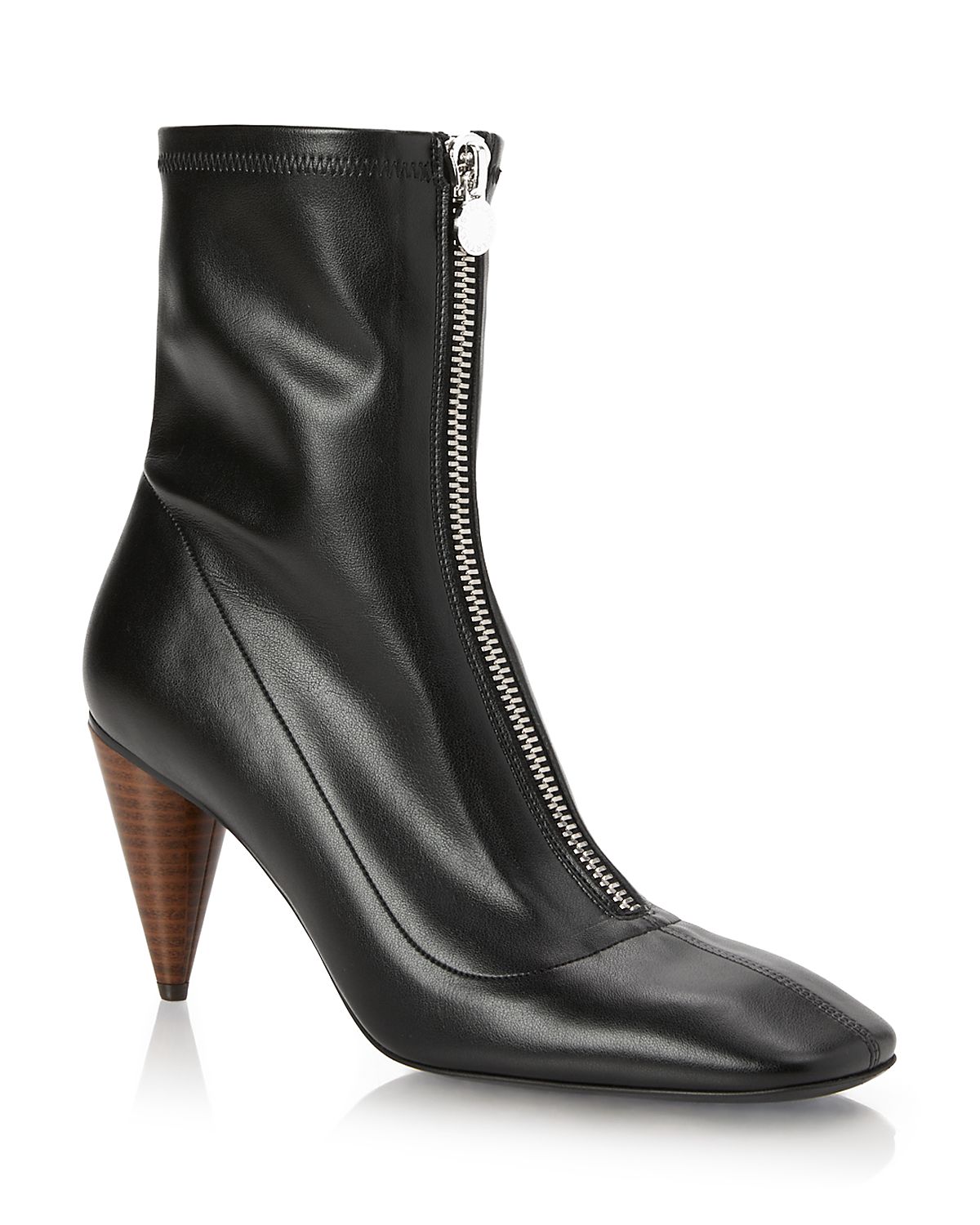 Stella McCartney Women's Zip Front Cone Heel Bootie