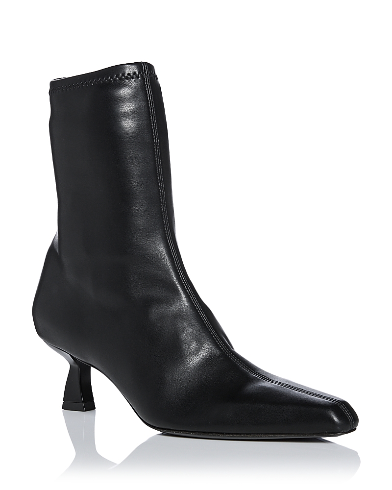 Nodaleto Women's Stretch Faux Leather Ankle Boots
