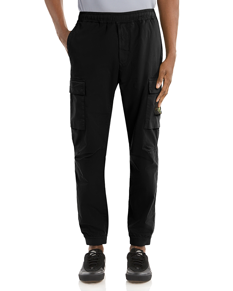 Stone Island Pantalone Slim Fit Tapered Cotton Blend Pants