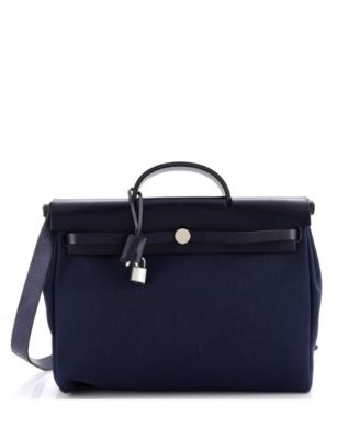 39 Herbag Zip Leather and Toile