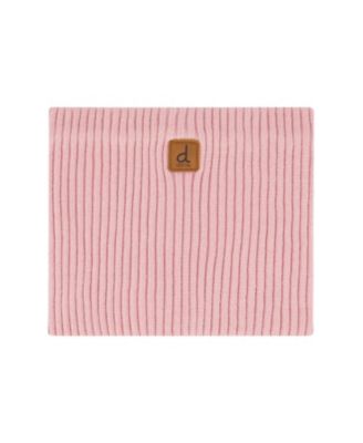  Girls' Ribbed Knit Tube Style Logo Patch Neckwarmer - Little Kid, Big Kid