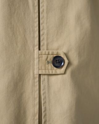 Pleat Back Raglan Sleeve Cotton Coat - thumbnail 4
