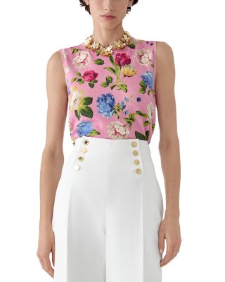 Silk & Cotton Sleeveless Top