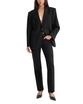 Vintage Mid Rise Straight Jeans in Black441 - thumbnail 2