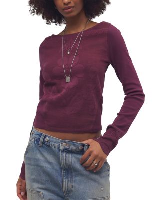 Free People Delilah Pointelle Top