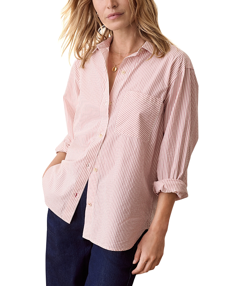 Marine Layer Jane Cotton Poplin Relaxed Shirt