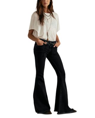 Emre Mid Rise Flare Jeans in Black Orchid - thumbnail 2