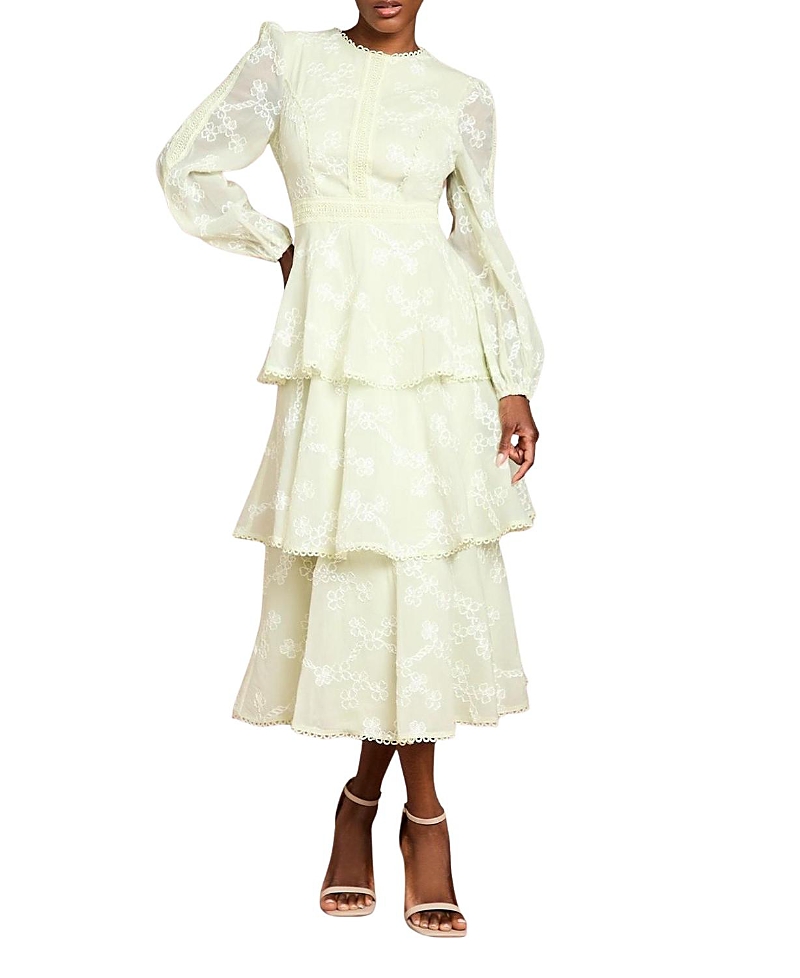 Coast Long Sleeve Lace Midi Dress