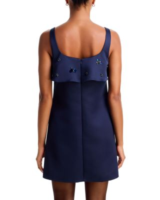 Crystal Embellished Ruffle Mini Dress - Exclusive - thumbnail 5