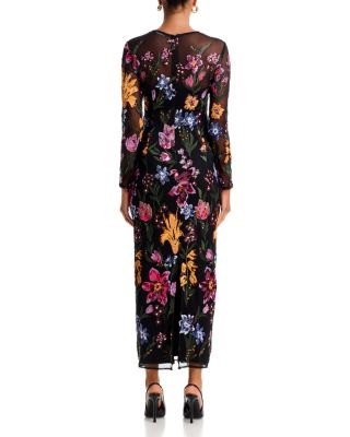 Embroidered Mesh Maxi Dress - Exclusive - thumbnail 5