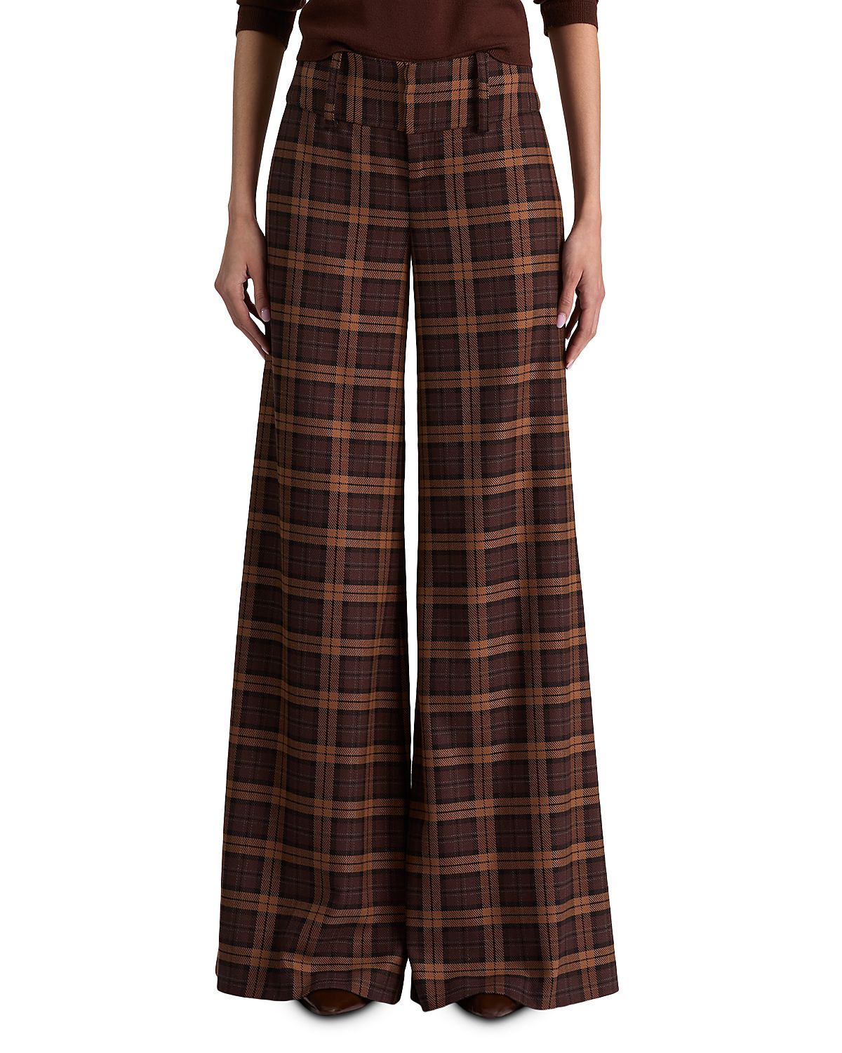 Alice and Olivia Olivia Low Rise Wide Leg Flare Pants