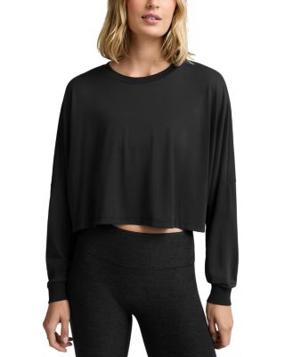Studio Luxe Cropped Long Sleeve Tee