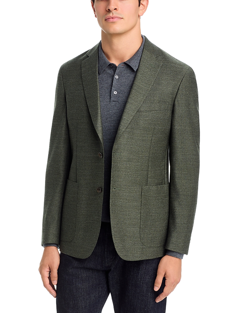 The Men's Store at Bloomingdale's Textured Weave Wool Blend Extra Soft Jacket