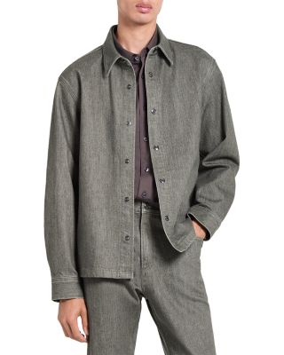 Relaxed Fit Denim Overshirt in Tinted Denim