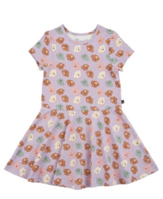  Girls' Jersey Drop Waist Flowy Skirt Dress - Big Kid