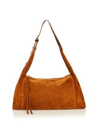 Large Suede Hobo Bag - Exclusive