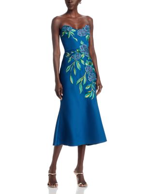 Emmeline Floral Embroidered Column Dress