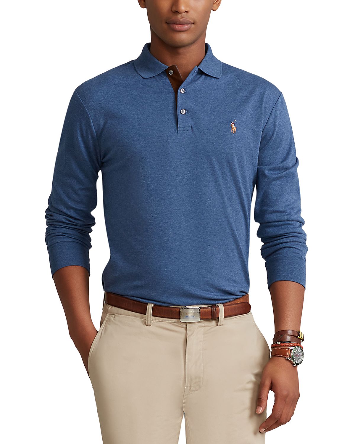 Polo Ralph Lauren Classic Fit Soft Cotton Long-Sleeve Polo Shirt