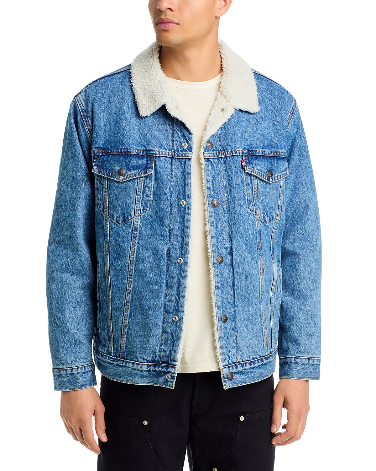 Levi's Relaxed Fit Sherpa Trucker Jean Jacket