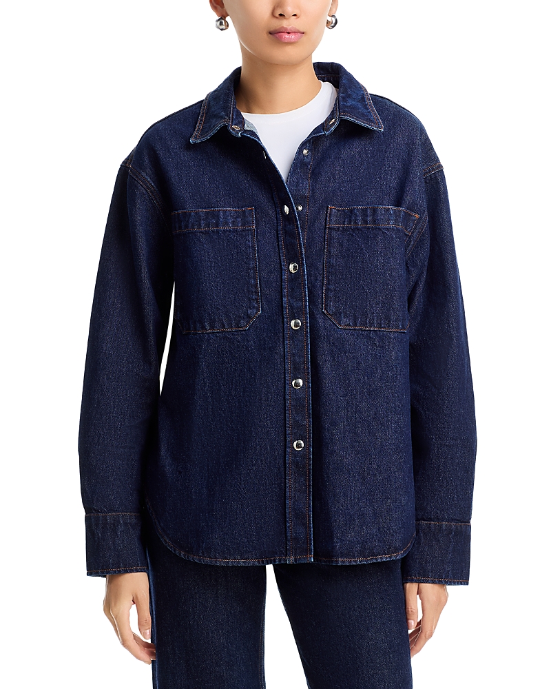Anine Bing Sammy Cotton Denim Shirt