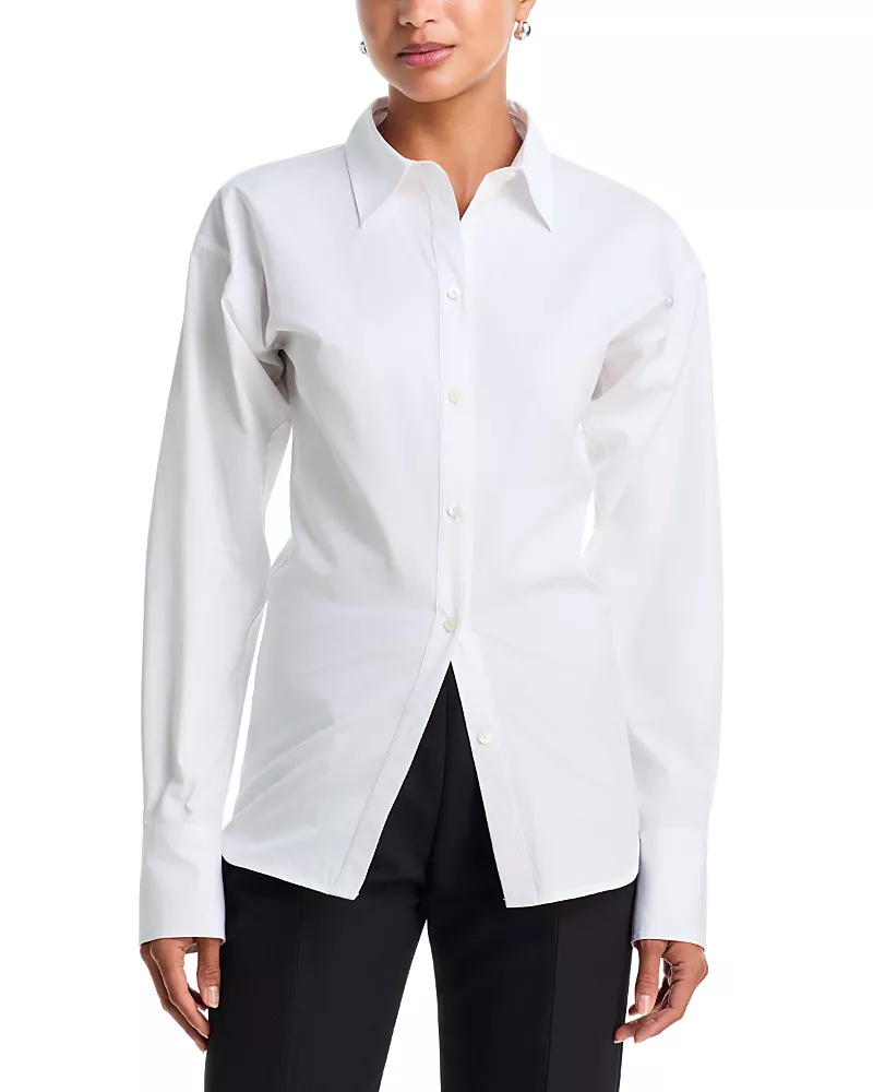 Toteme Cotton Poplin Slouch Waist Shirt