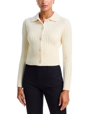 Twisted Rib Wool Cardigan
