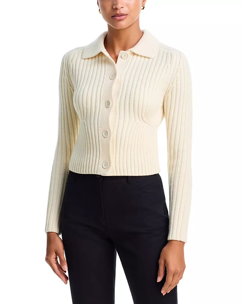 Toteme Twisted Rib Wool Cardigan