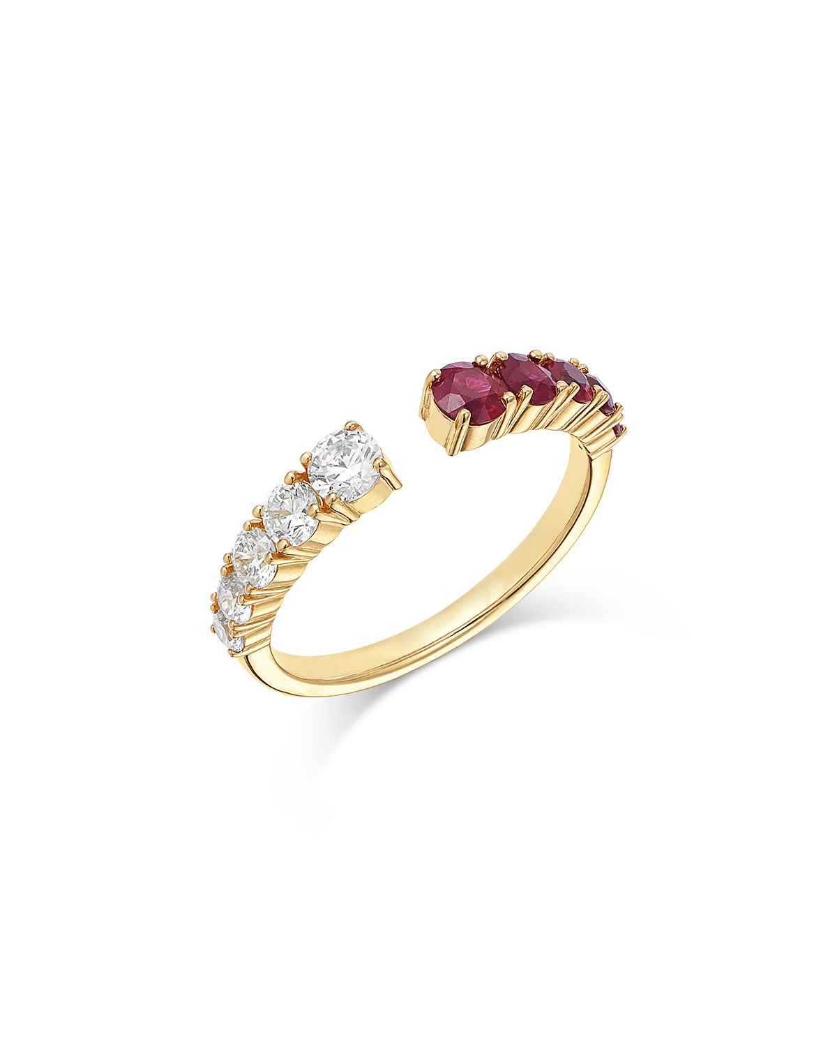 Bloomingdale's Fine Collection Diamond & Gemstone Open Ring