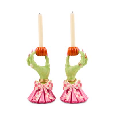 Glam 'O' Ween Hand Candle Holders, Set of 2