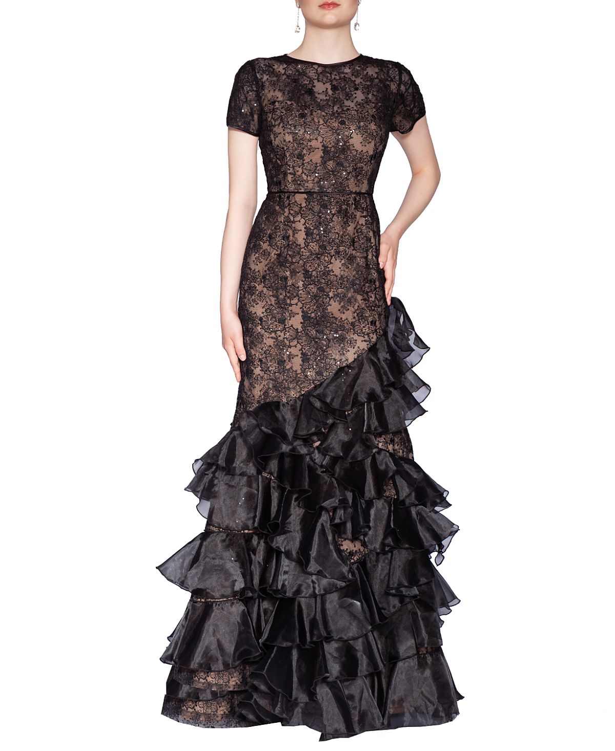 Shani Dramatic Ruffle Gown