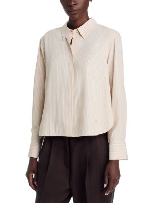 Alexie Button Front Long Sleeve Blouse