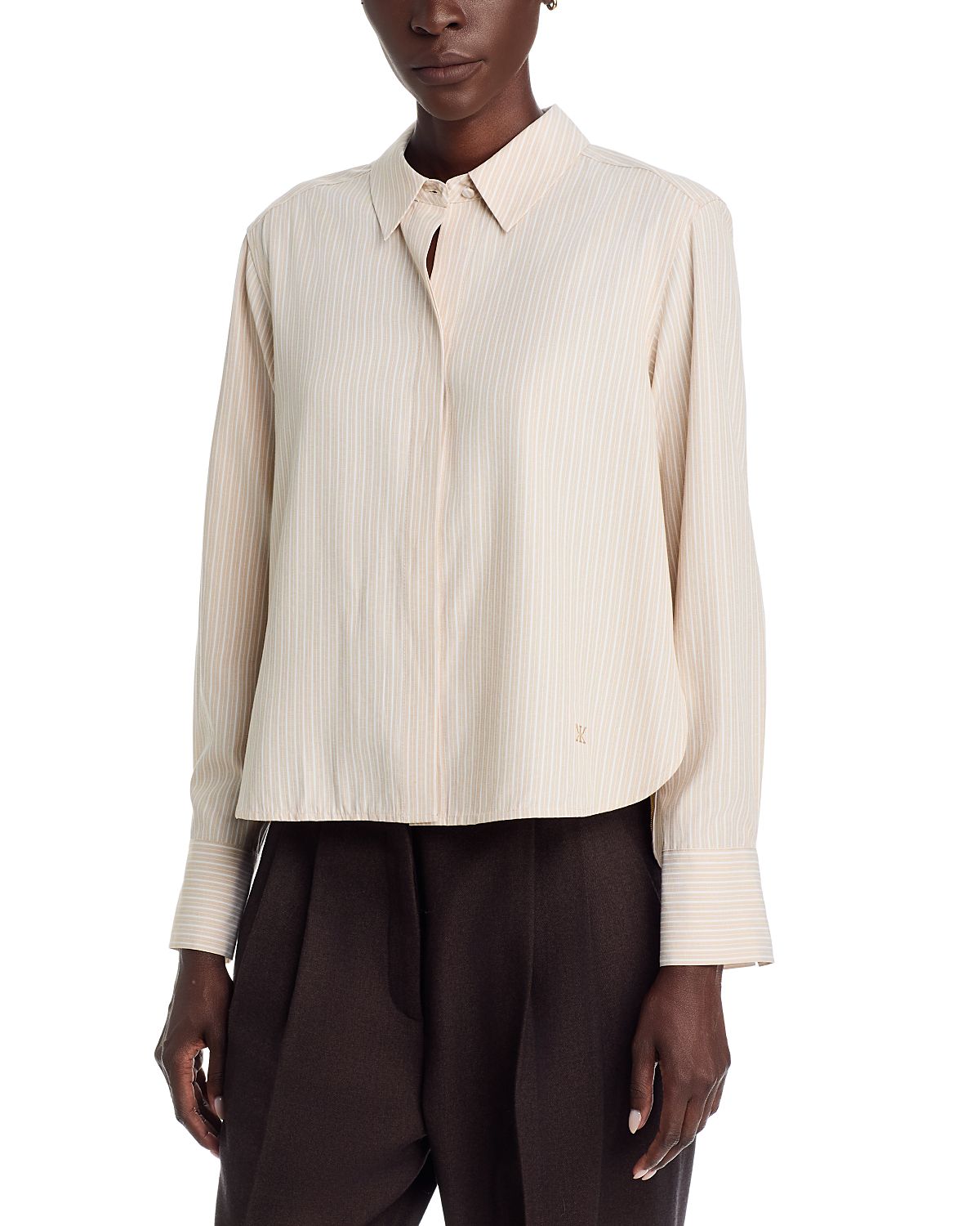 Kobi Halperin Alexie Button Front Long Sleeve Blouse