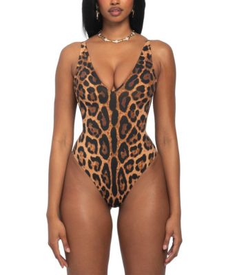  Mega Sculpting Brazilian Cut Deep Plunge Keyhole One Piece Swimsuit