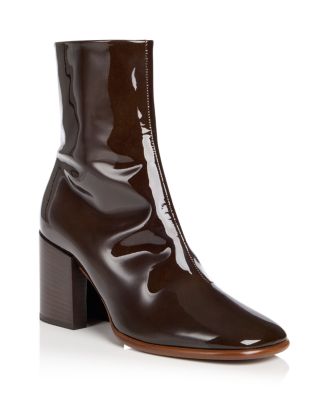 Women's Patent Leather Ankle Boots