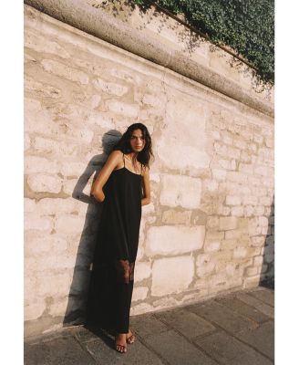 Quinn Crepe Lace Maxi Dress - thumbnail 5