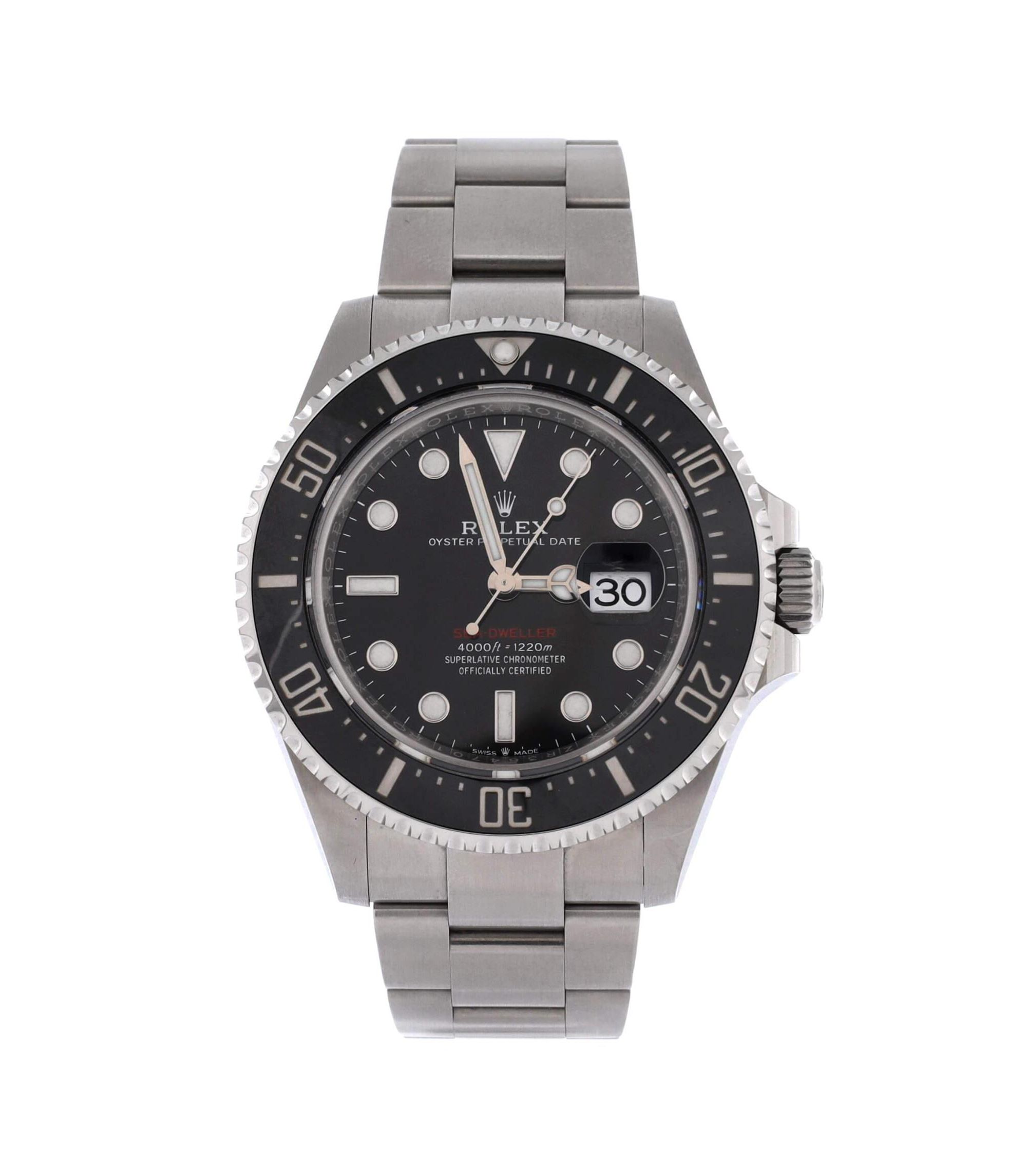 Oyster Perpetual Sea-Dweller Automatic Watch in Stainless Steel and Cerachrom 43mm - Image 1