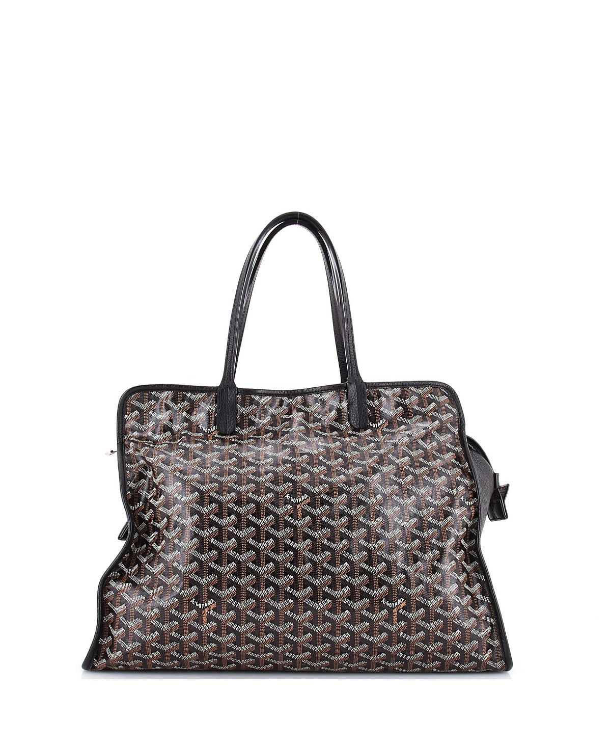 Pre-Owned Goyard Pm Hardy Pet Carrier Coated Canvas