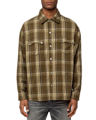 R H U D E Cargo Flannel Button Down Shirt