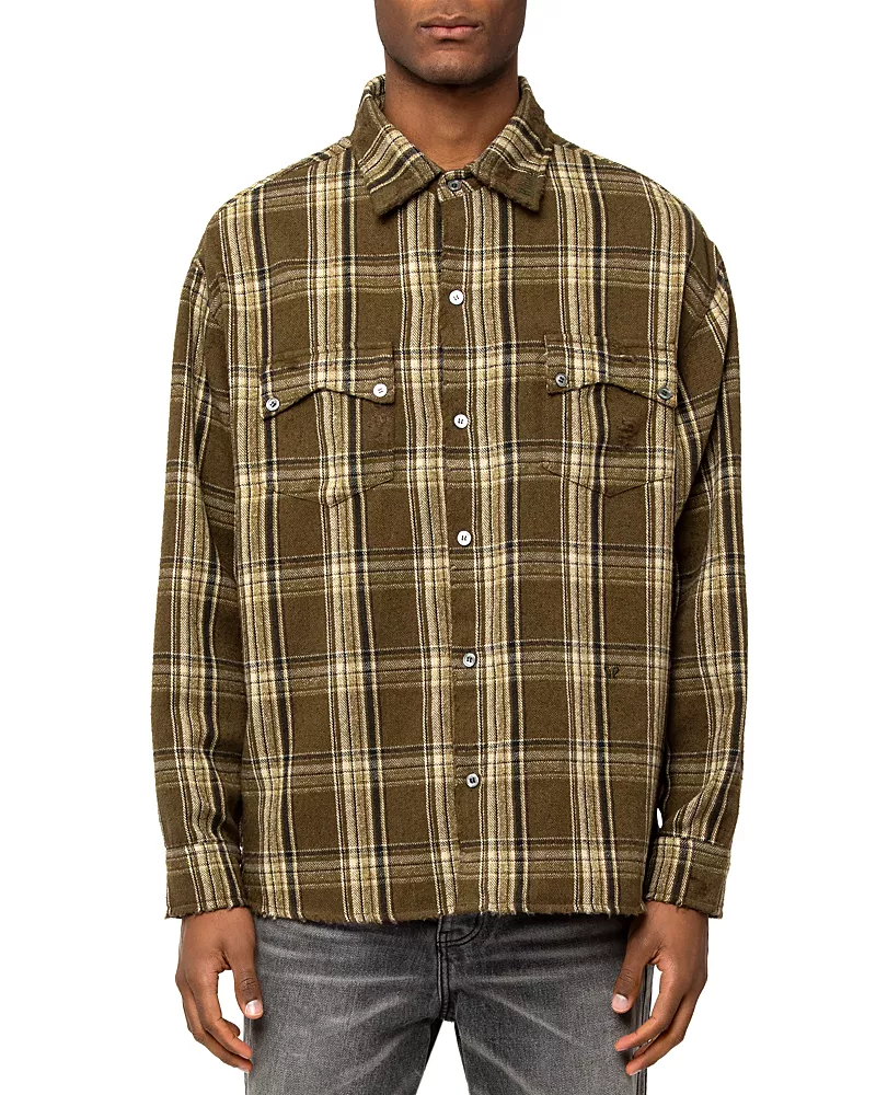 R H U D E Cargo Flannel Button Down Shirt