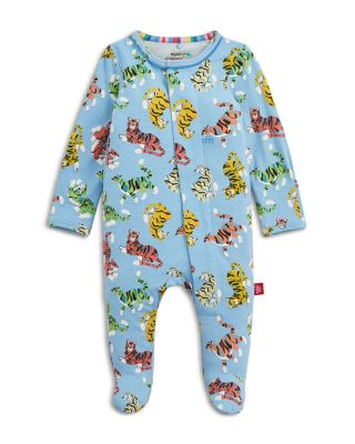 Magnetic Me Boys' Tiger Kings Rightfit Footie Pajama - Baby In Blue