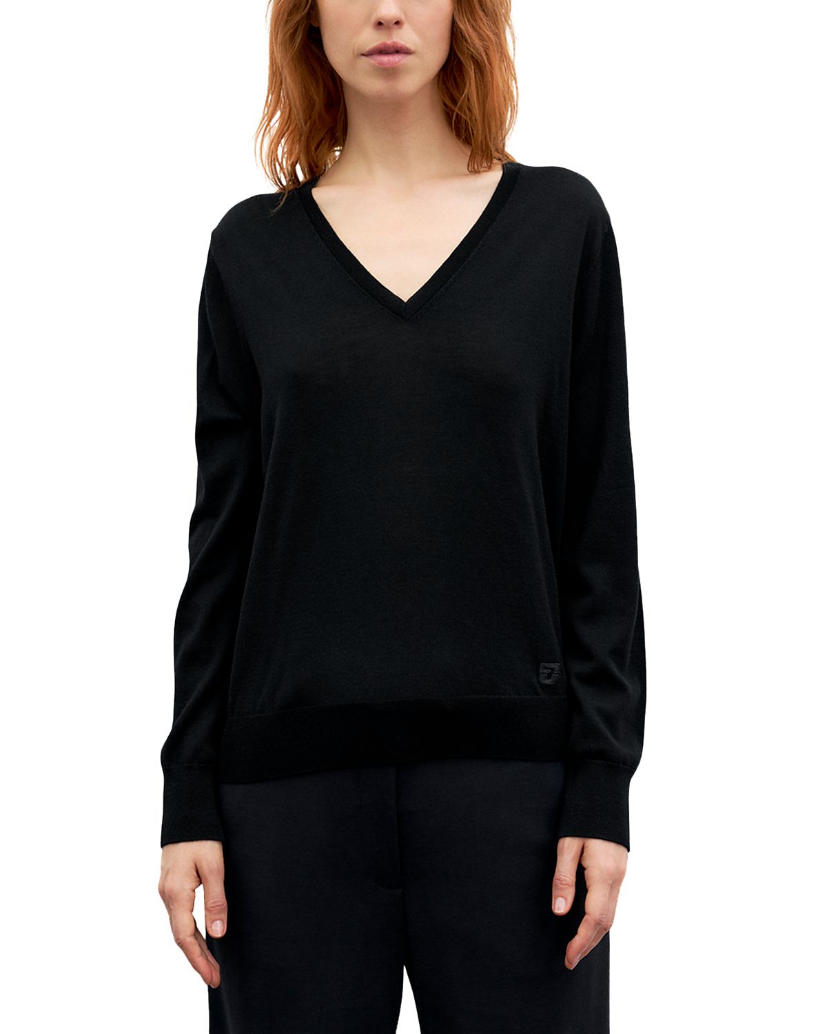 Gerard Darel Rachel Merino Wool V Neck Sweater