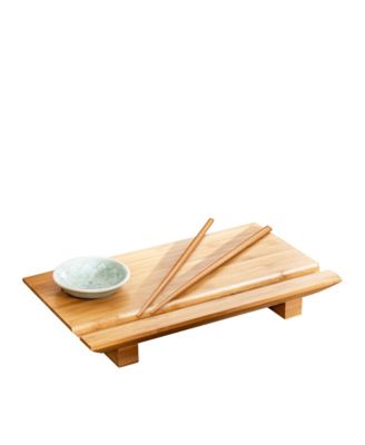  Burnished Sushi Board Set, 10.5" L x 6" W x 1.5" H