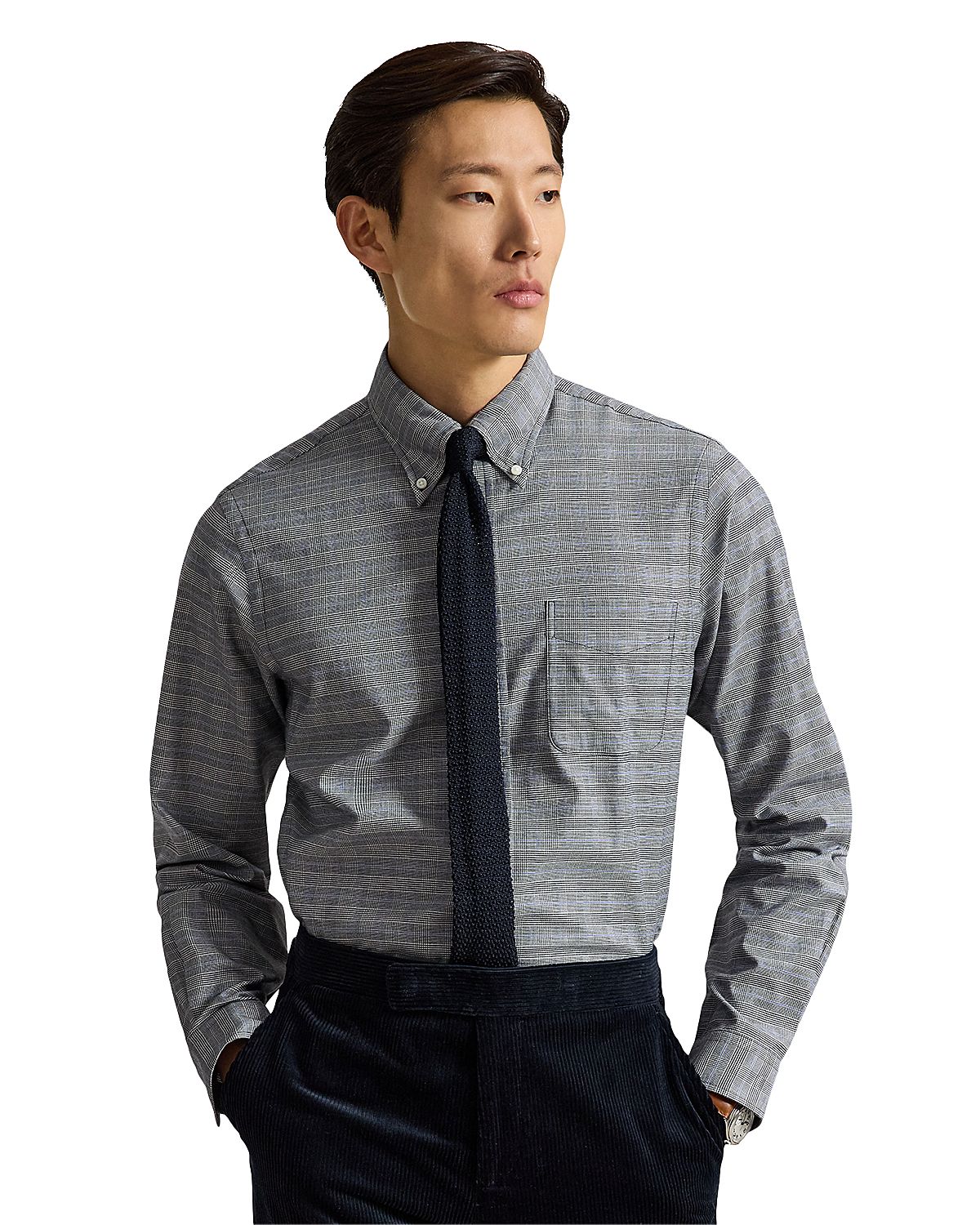 Polo Ralph Lauren Custom Fit Plaid Cotton Oxford Shirt