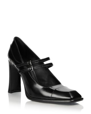 Women's Leather Mary Jane Pumps