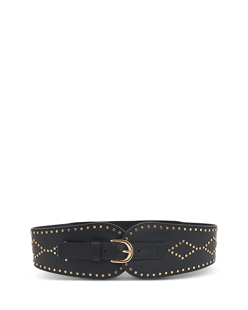 Gerard Darel Women's Olympe Studded Leather Waist Belt