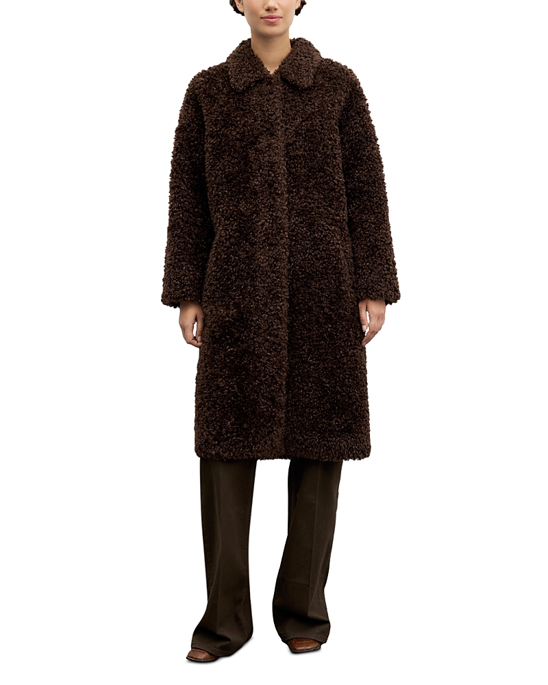 Gerard Darel Asta Long Teddy Coat