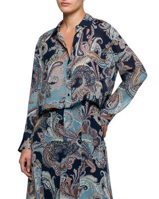 Cosette Crop High Low Shirt