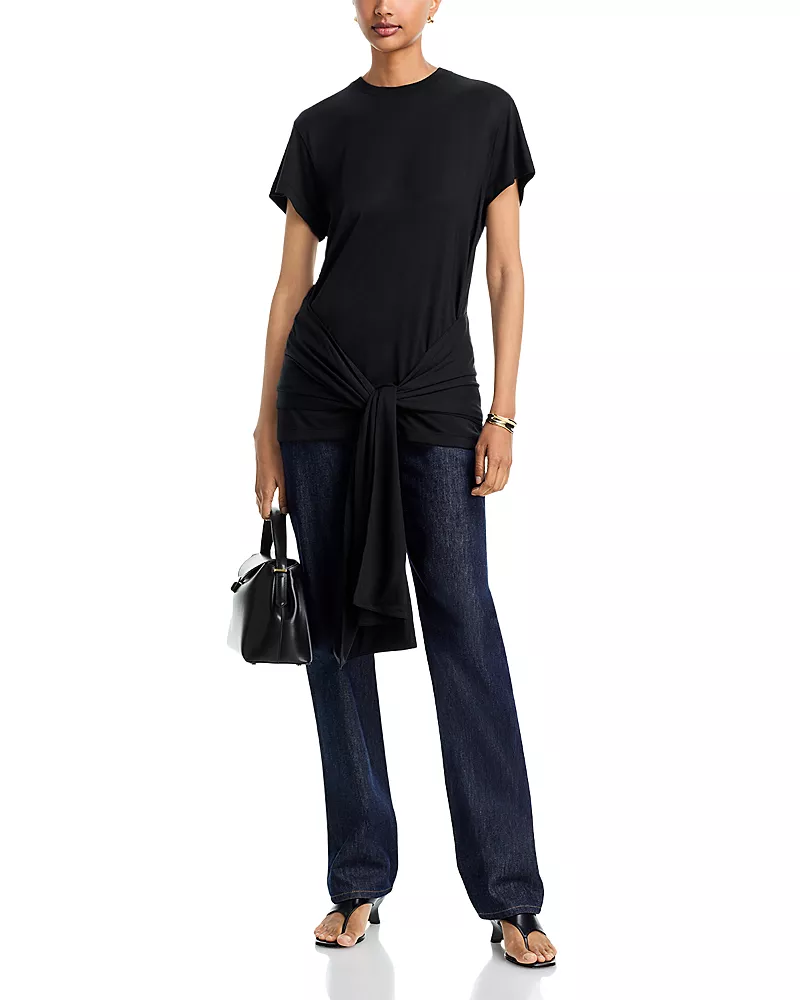 Toteme Tie Waist Jersey Top